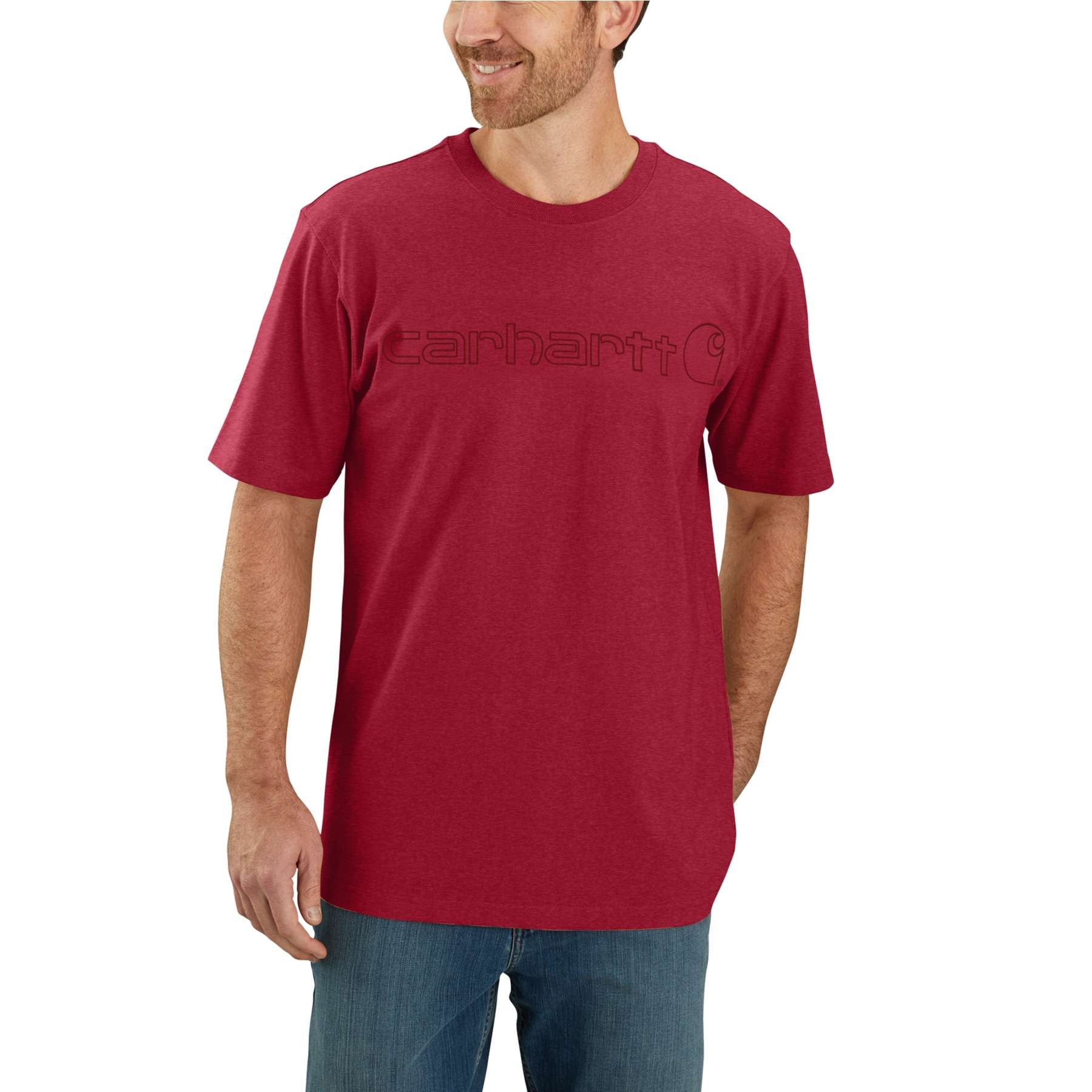 Carhartt Relaxed Heavyweight Short-Sleeve Logo Graphic T-Shirt