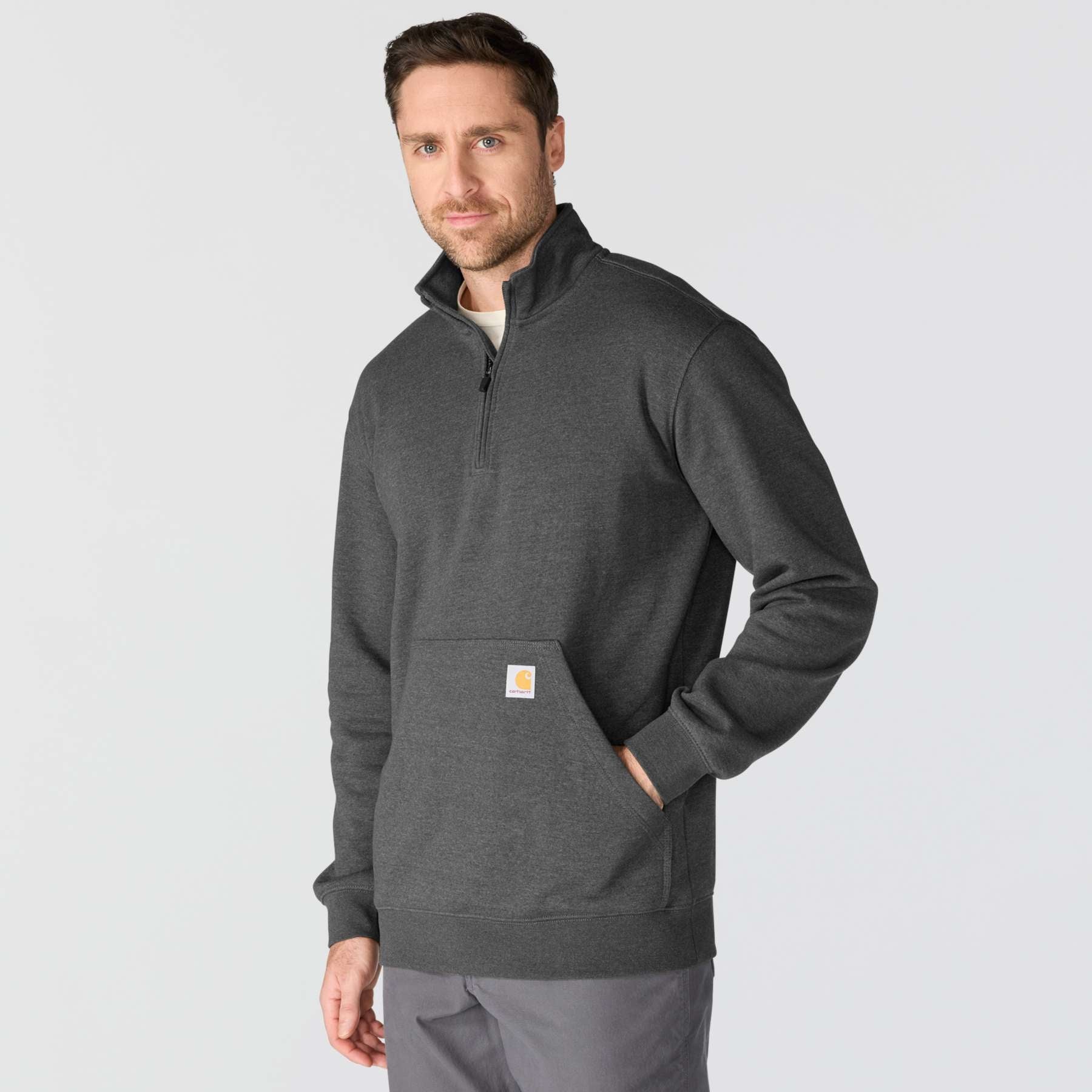 Carhartt Marquette Quarter Zip Mock Neck Sweatshirt