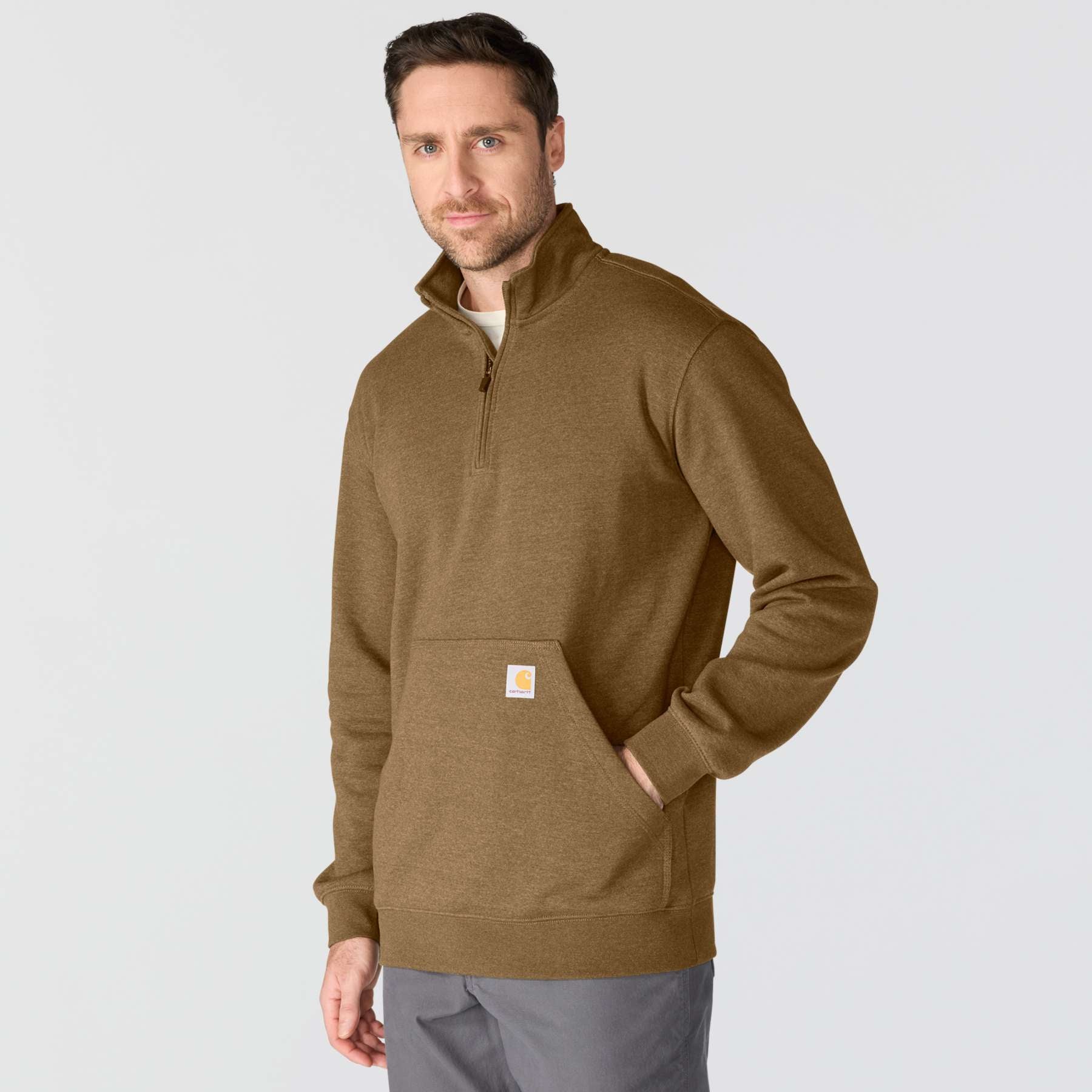 Carhartt Marquette Quarter Zip Mock Neck Sweatshirt
