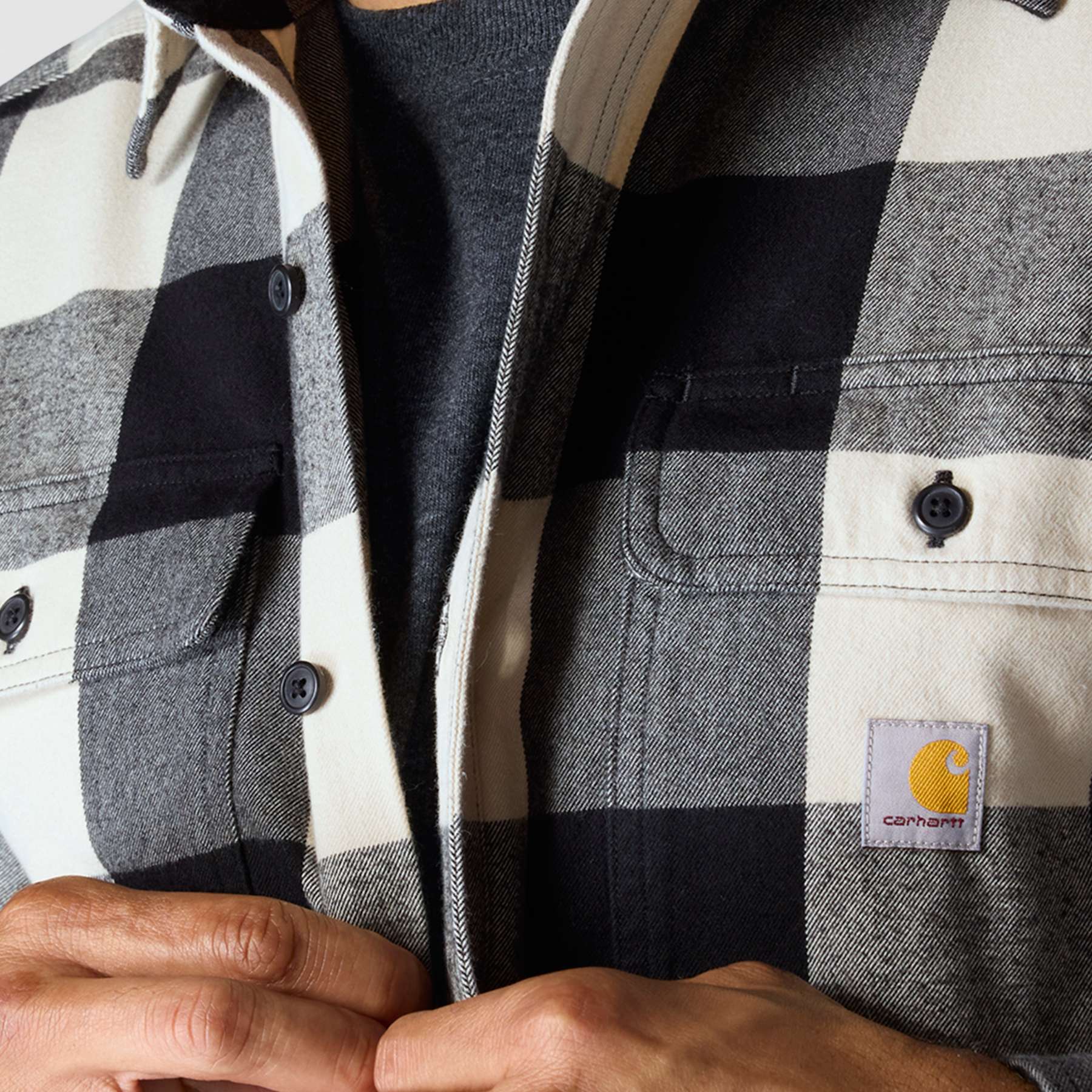 Carhartt Loose Fit Heavyweight Flannel Long-Sleeve Plaid Shirt