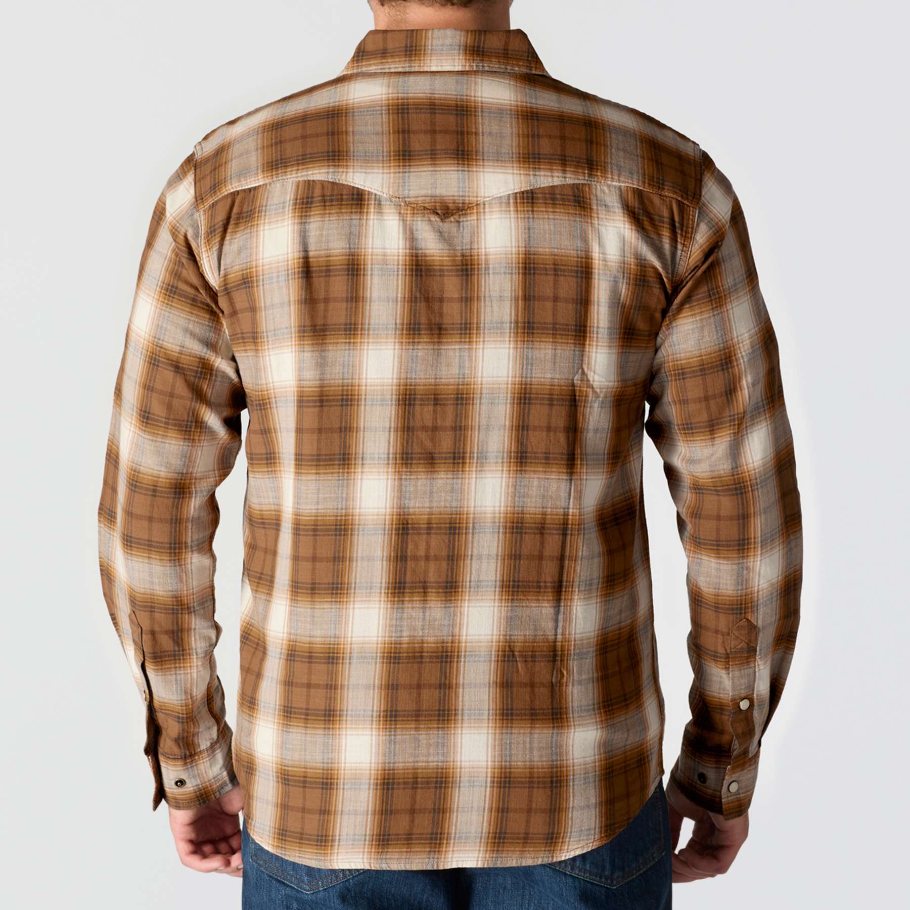 Carhartt Montana Rugged Flex Relaxed Fit Lightweight Long-Sleeve Snap-Front Plaid Shirt