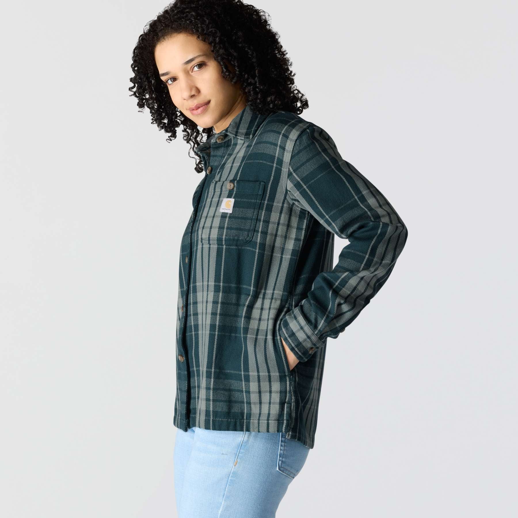 Carhartt TENCEL Fibre Series Loose Fit Twill Plaid Shirt Secondary image