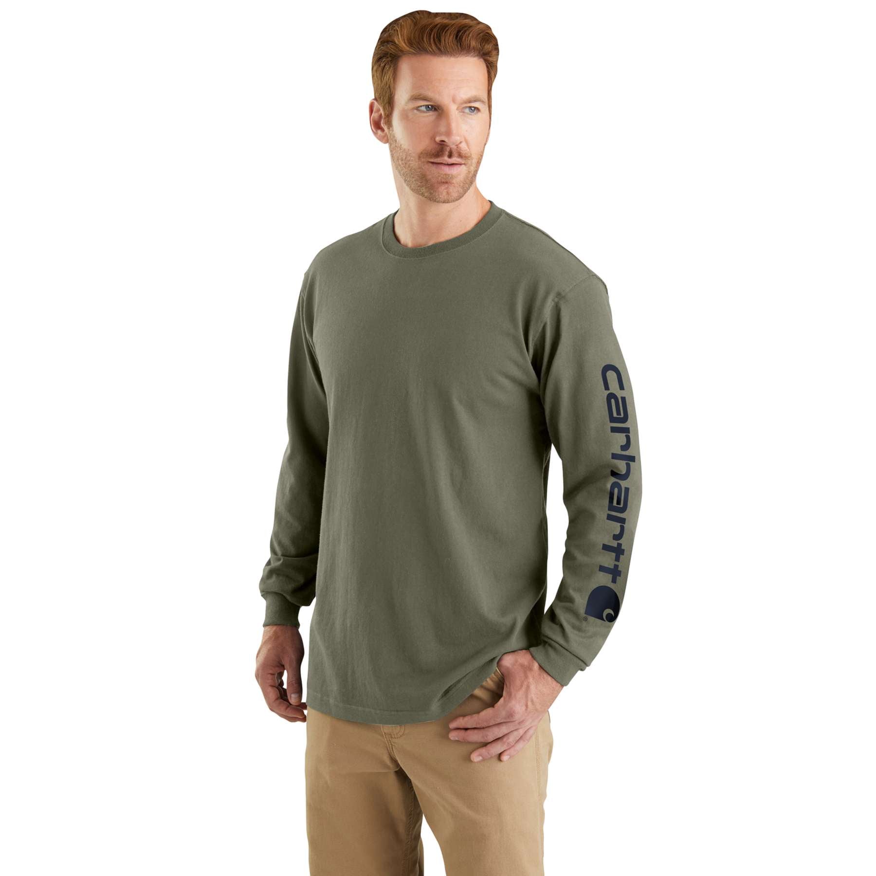 Carhartt Dearborn Relaxed Long Sleeve-Logo T-Shirt