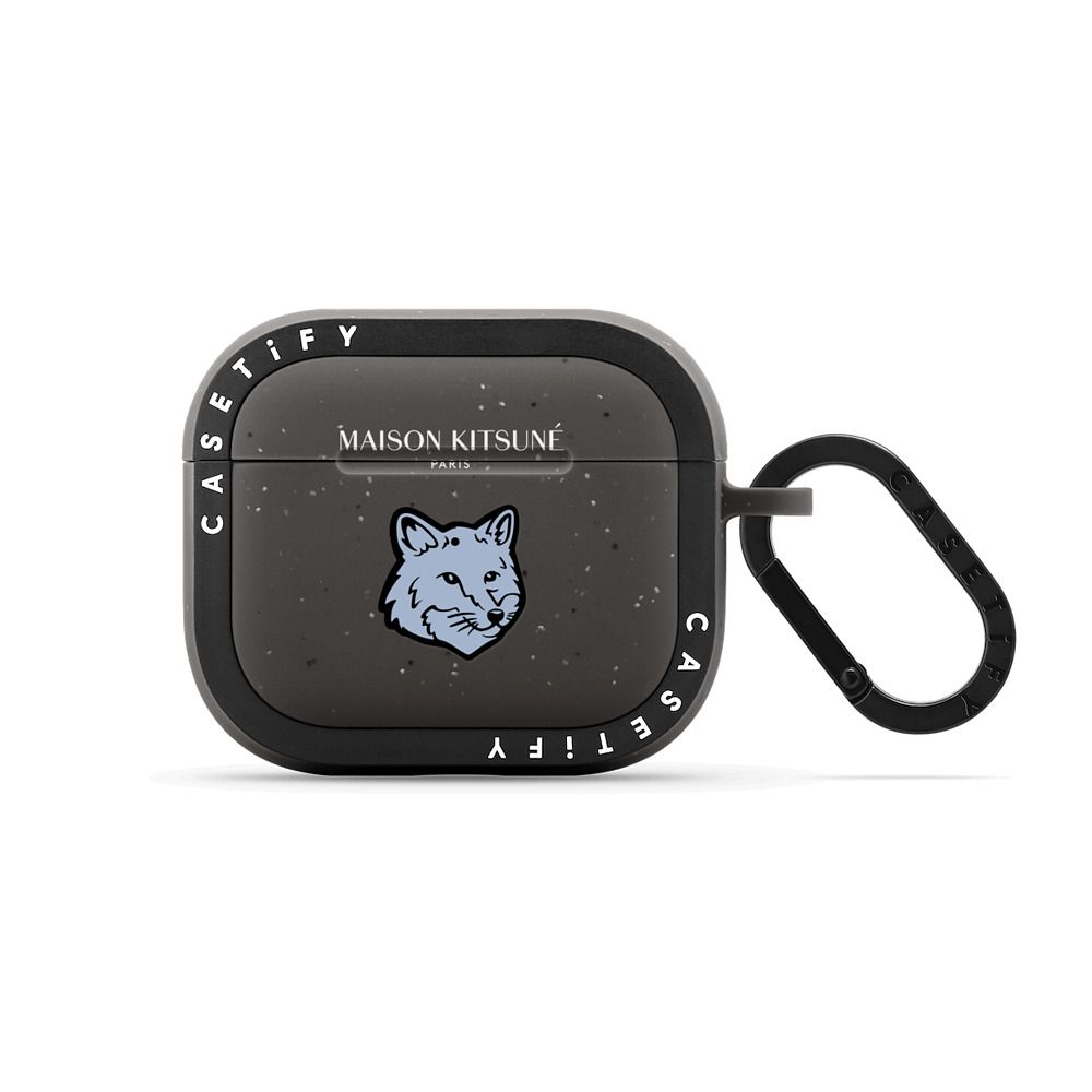 Maison Kitsuné Pure Blue Fox Head Earbuds Case