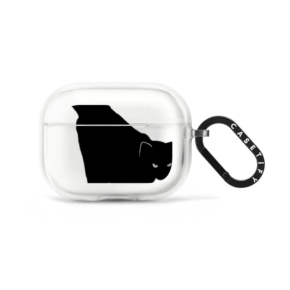 Spooky Black Cat Earbuds Case Secondary image