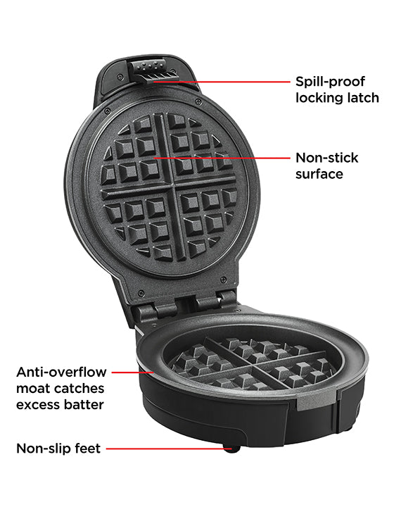 Anti-Overflow Belgian Waffle Maker