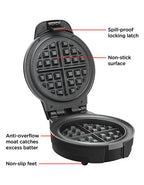 Anti-Overflow Belgian Waffle Maker
