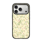 Pressed flowers dainty - yellow iPhone Case