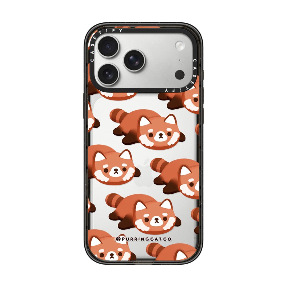 Red Panda by Purringcatco iPhone Case Secondary image