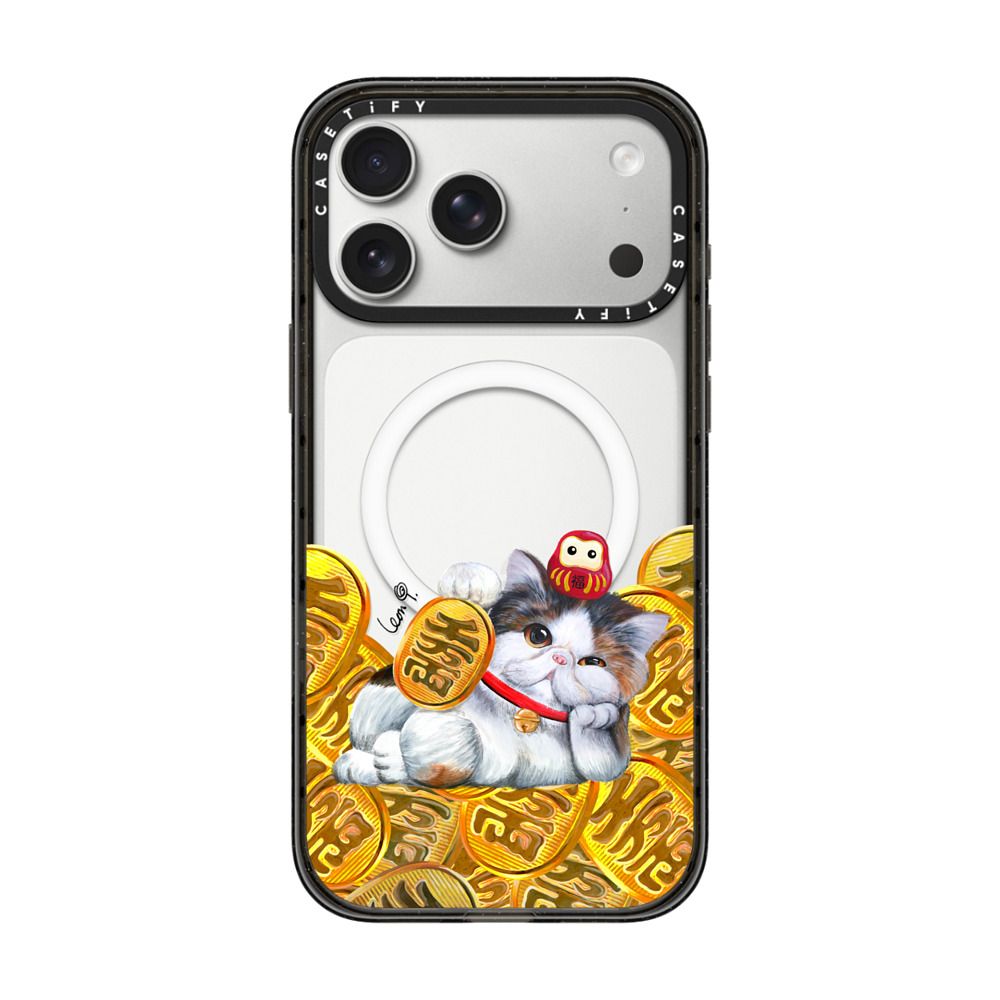 Lucky Gloomie Cat by LeonLollipop iPhone Case Main image