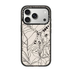 Charcoal Tropics - Creme iPhone Case