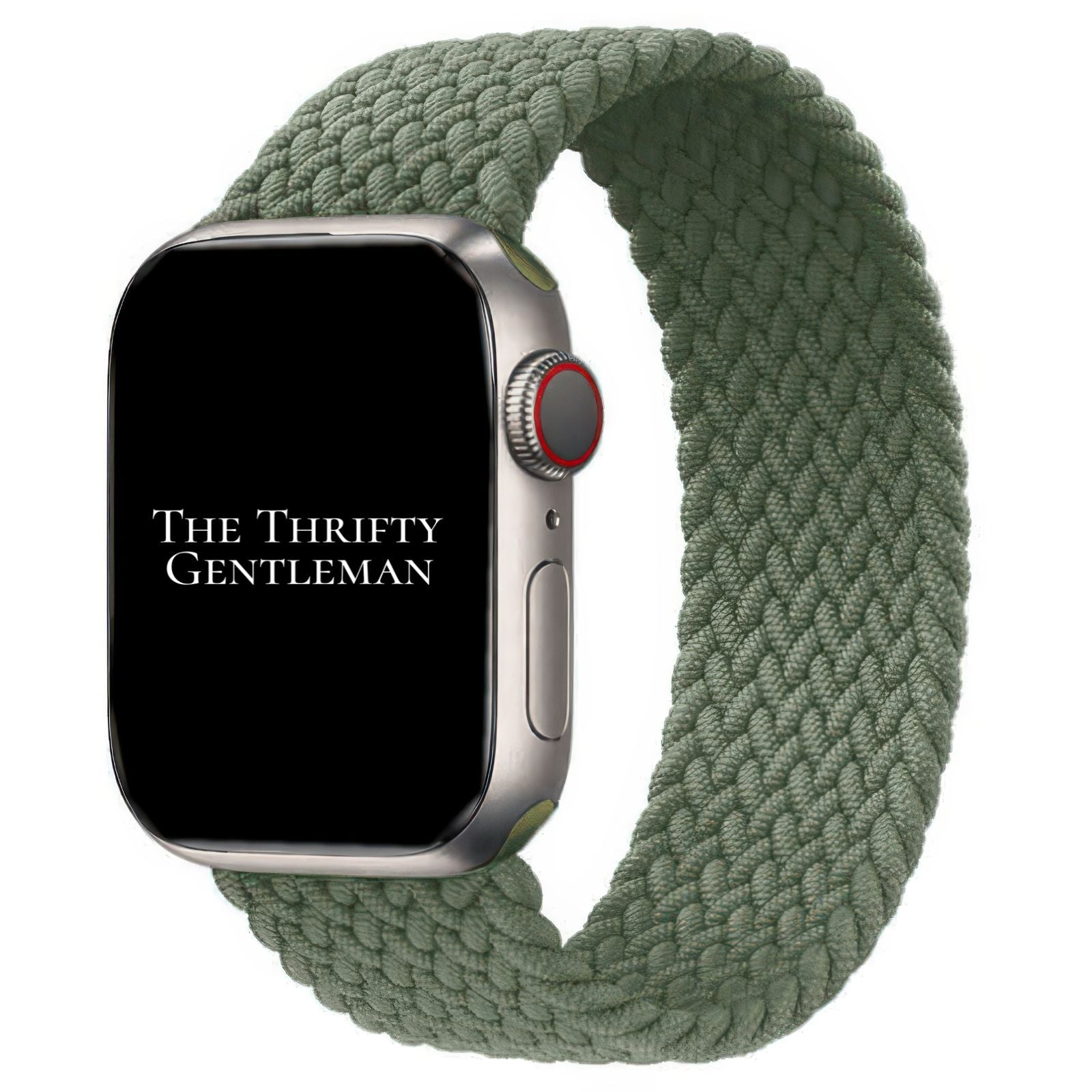 Braided Elastic Watch Strap For Apple Watch | ARMY GREEN Main image