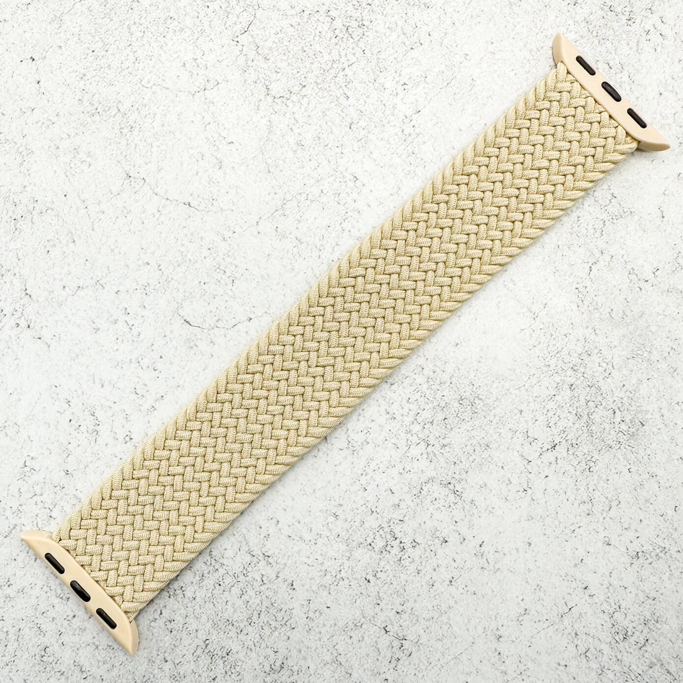 Braided Elastic Watch Strap For Apple Watch | BEIGE Secondary image