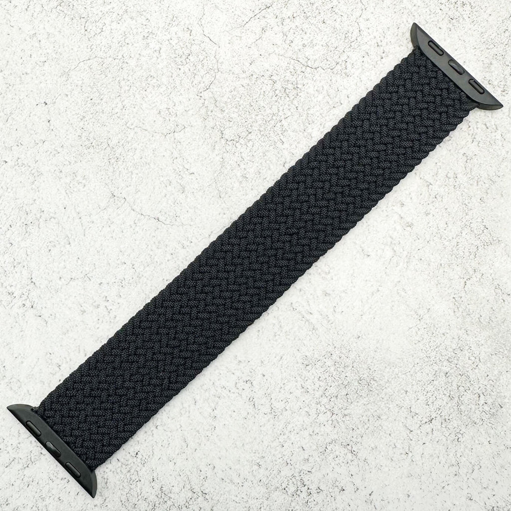 Braided Elastic Watch Strap For Apple Watch | BLACK
