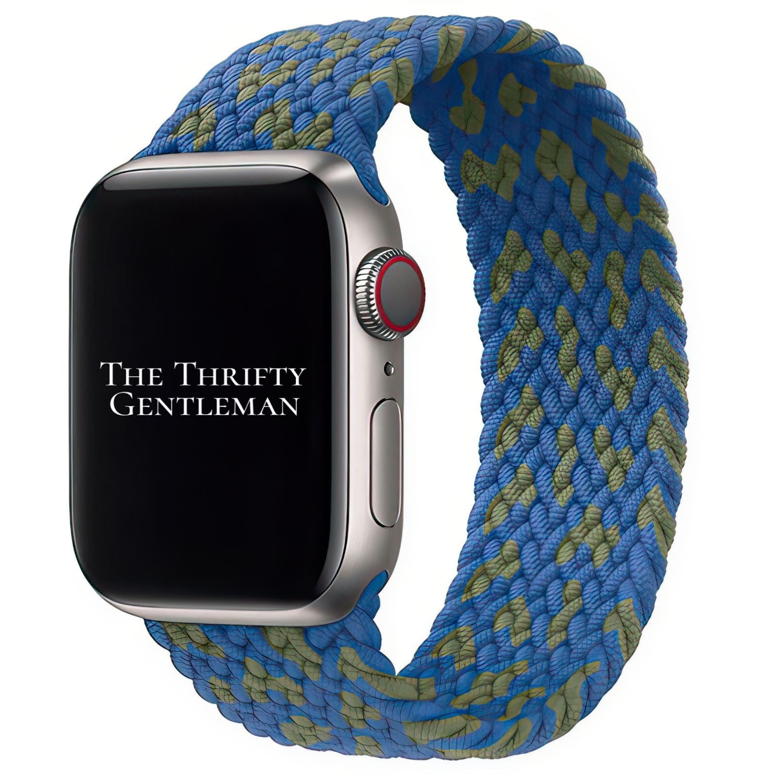 Braided Elastic Watch Strap For Apple Watch | BLUE GREEN Main image