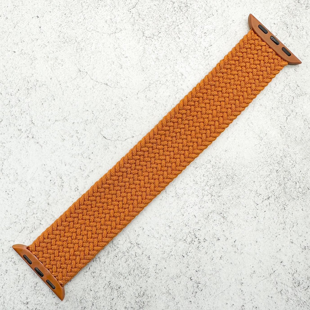 Braided Elastic Watch Strap For Apple Watch | CHOCOLATE BROWN
