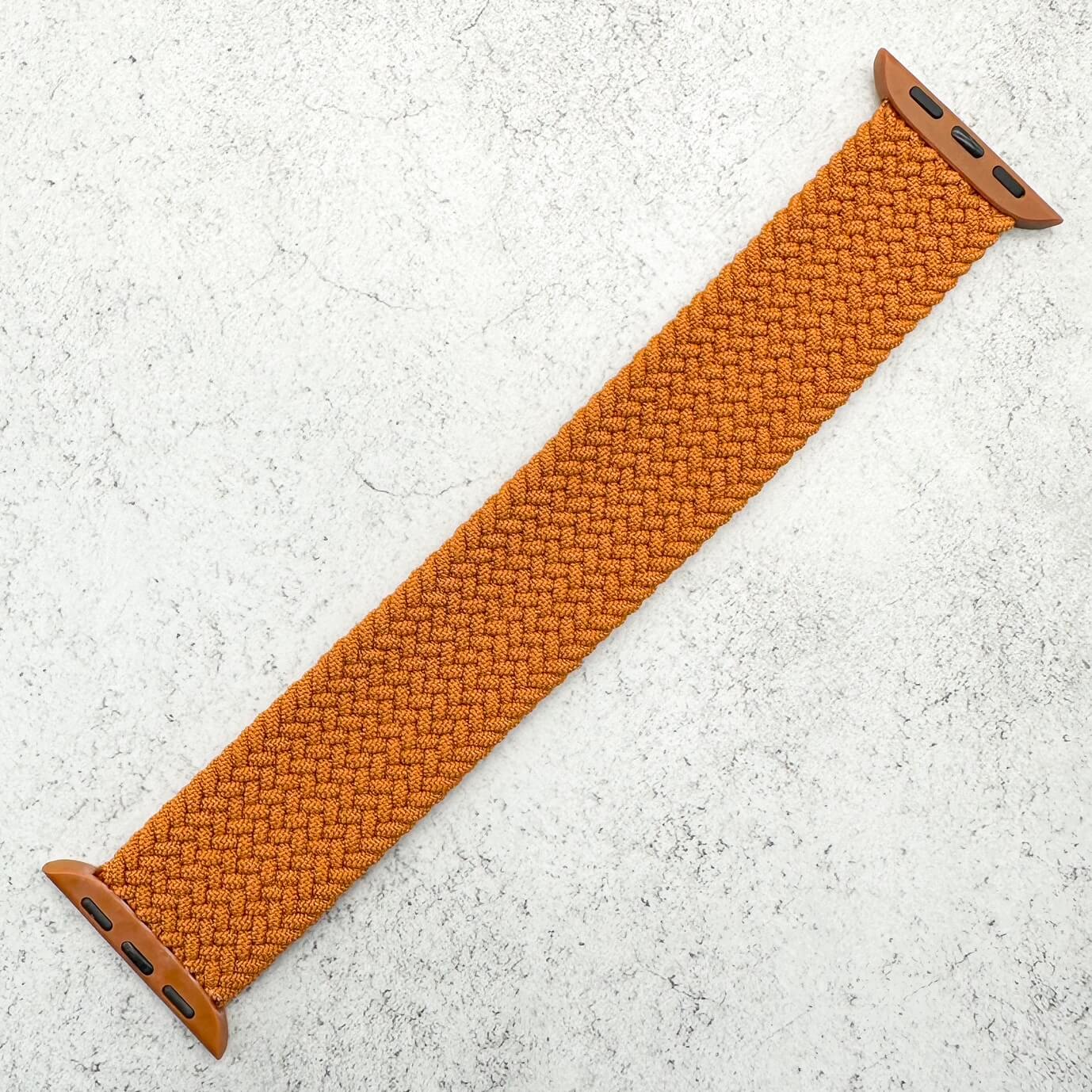 Braided Elastic Watch Strap For Apple Watch | CHOCOLATE BROWN