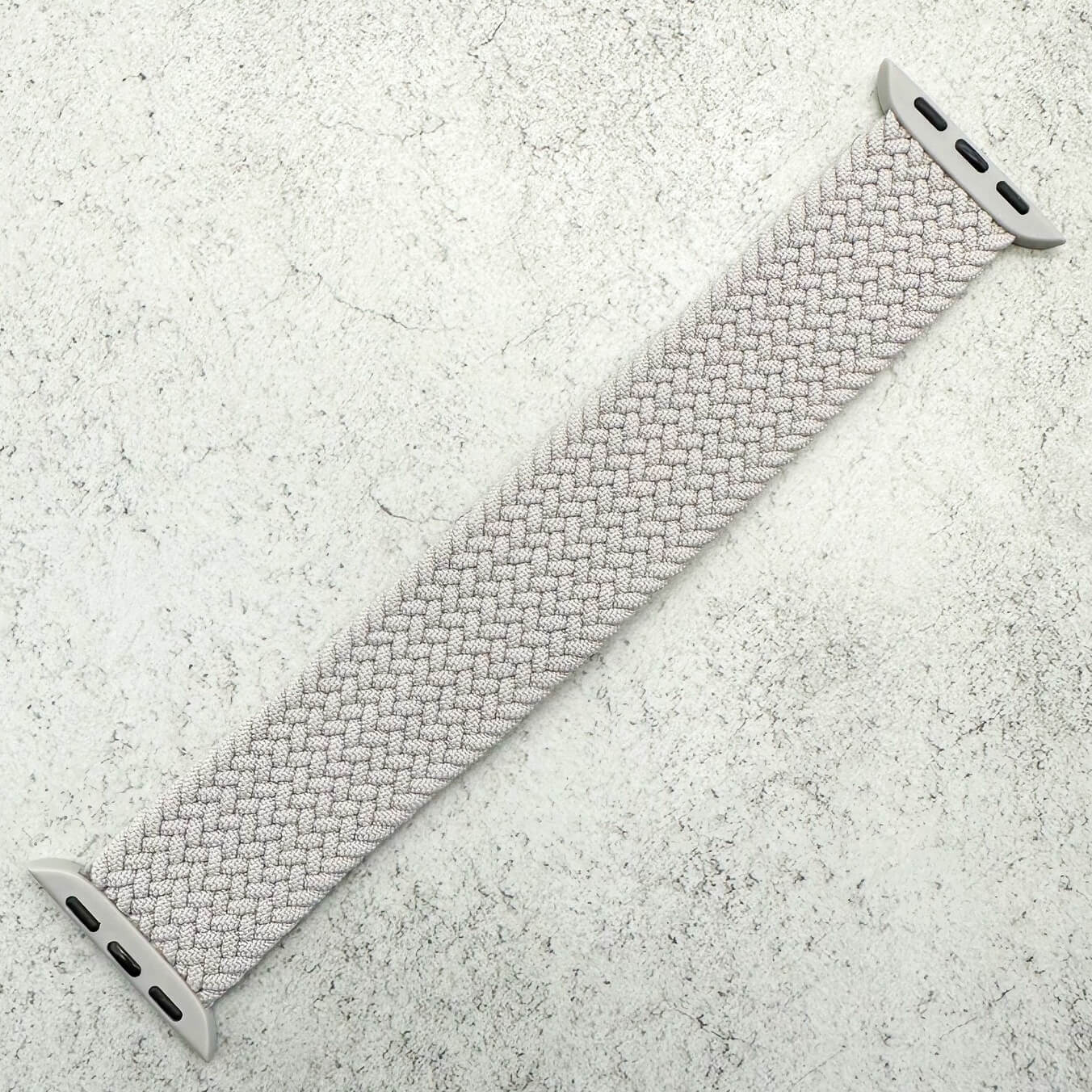 Braided Elastic Watch Strap For Apple Watch | PEARL GREY Secondary image