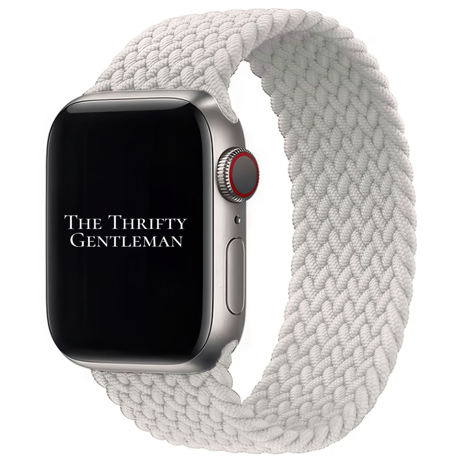 Braided Elastic Watch Strap For Apple Watch | PEARL GREY Main image