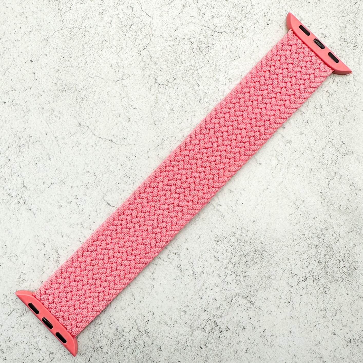 Braided Elastic Watch Strap For Apple Watch | PRETTY PINK Secondary image