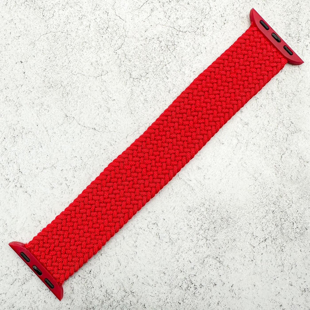 Braided Elastic Watch Strap For Apple Watch | RACING RED