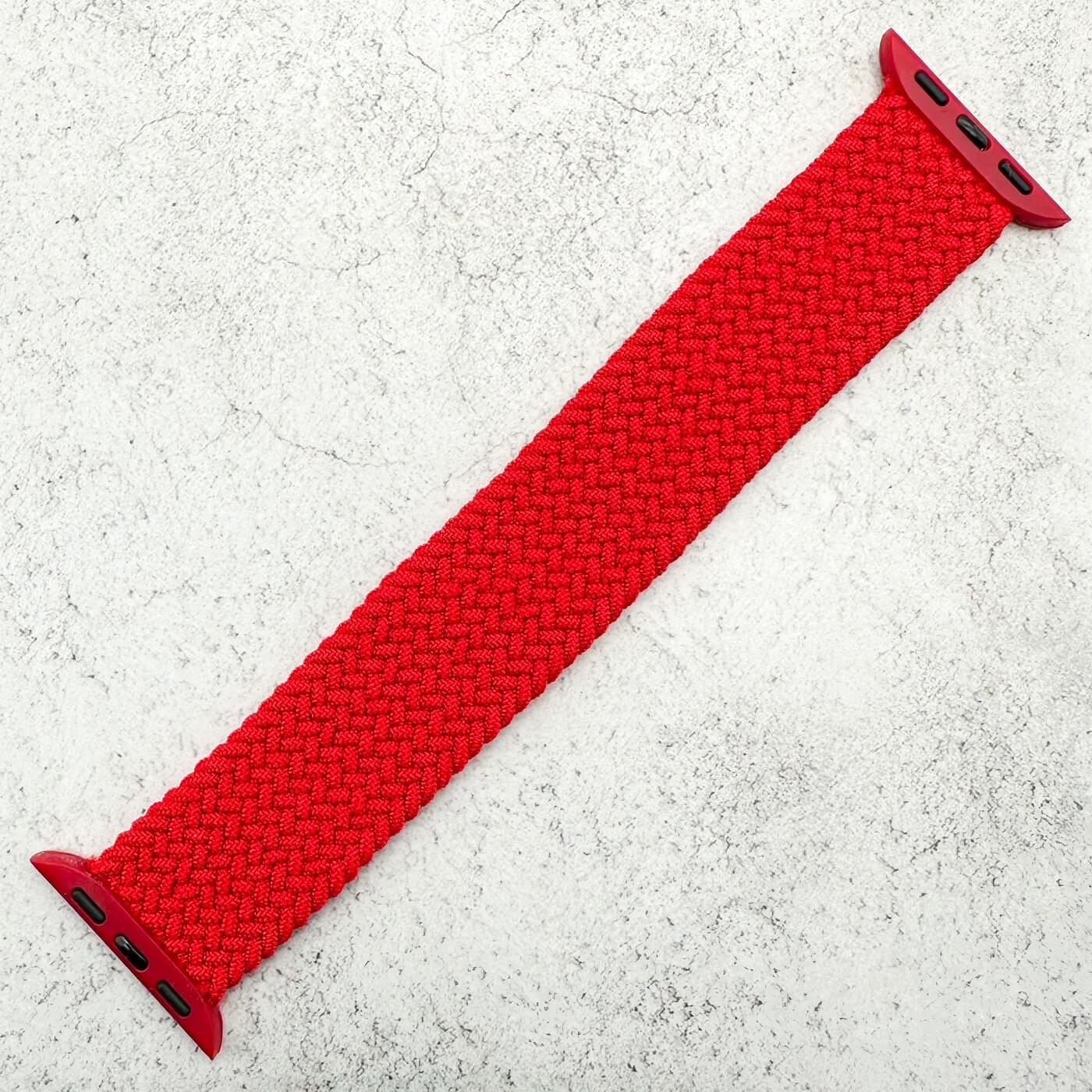 Braided Elastic Watch Strap For Apple Watch | RACING RED