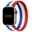 Braided Elastic Watch Strap For Apple Watch | RED WHITE BLUE "VIVE LA FRANCE!"