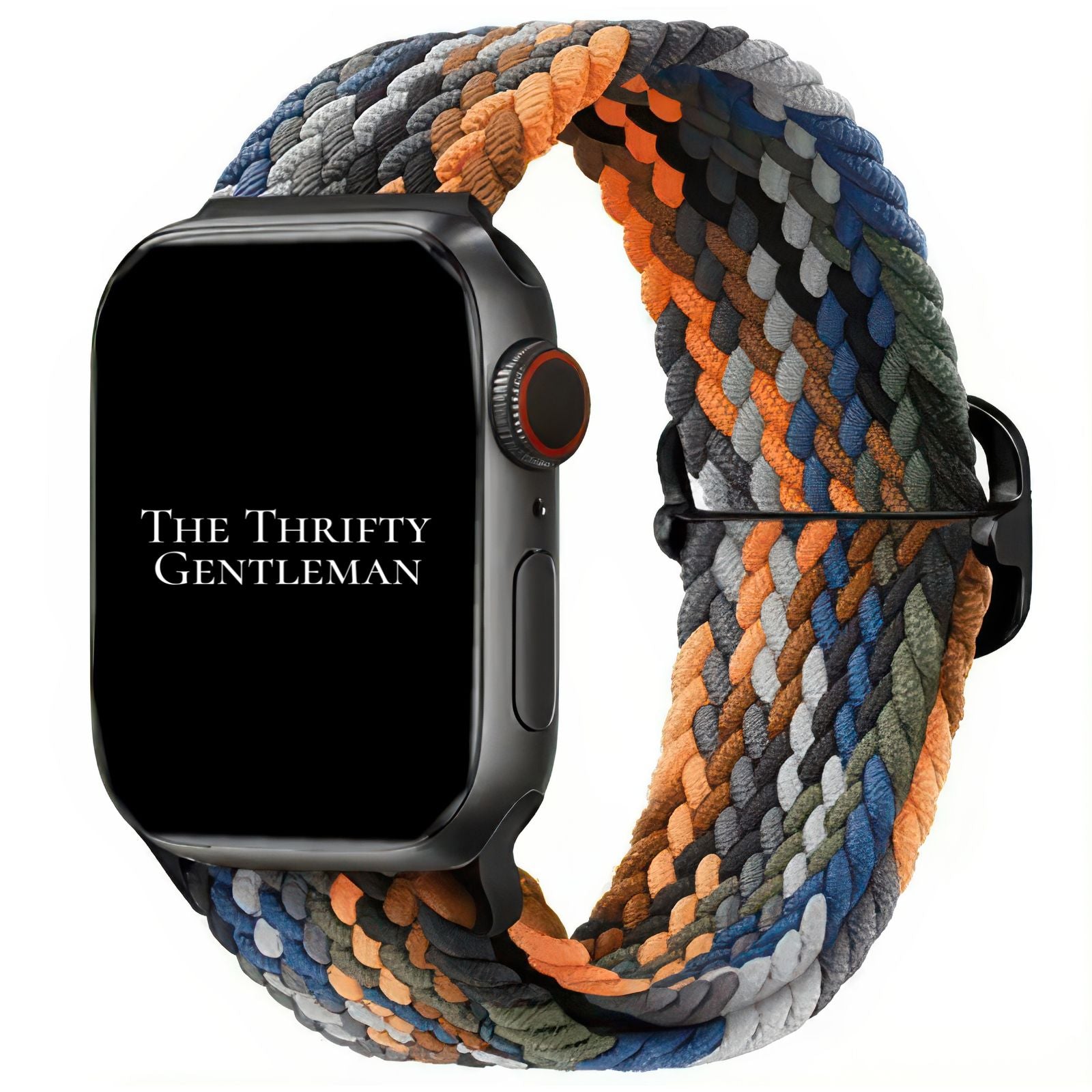 Braided Elastic Watch Strap With Buckle For Apple Watch | DENIM BLUE Main image