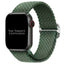 Braided Elastic Watch Strap With Buckle For Apple Watch | OLIVE GREEN