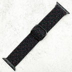 Braided Elastic Watch Strap With Buckle For Apple Watch | STARRY SKY BLACK
