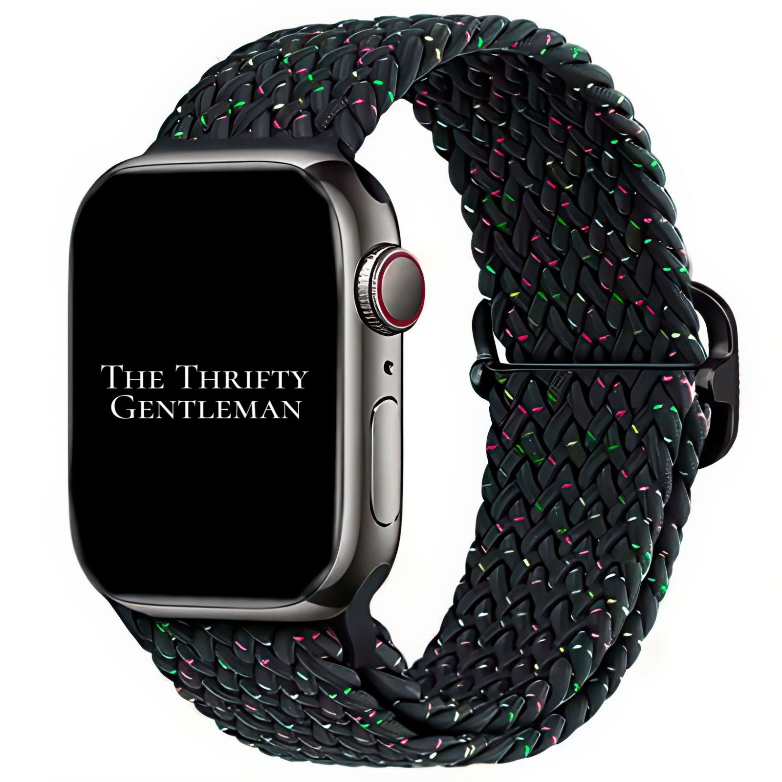 Braided Elastic Watch Strap With Buckle For Apple Watch | STARRY SKY BLACK Main image