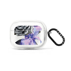 Chrome Rose Pattern Earbuds Case - 51180b