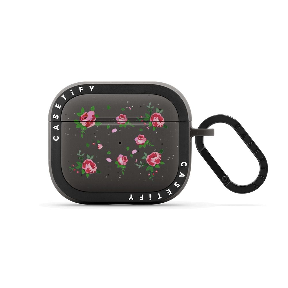 Floral Gingham - Blue Earbuds Case