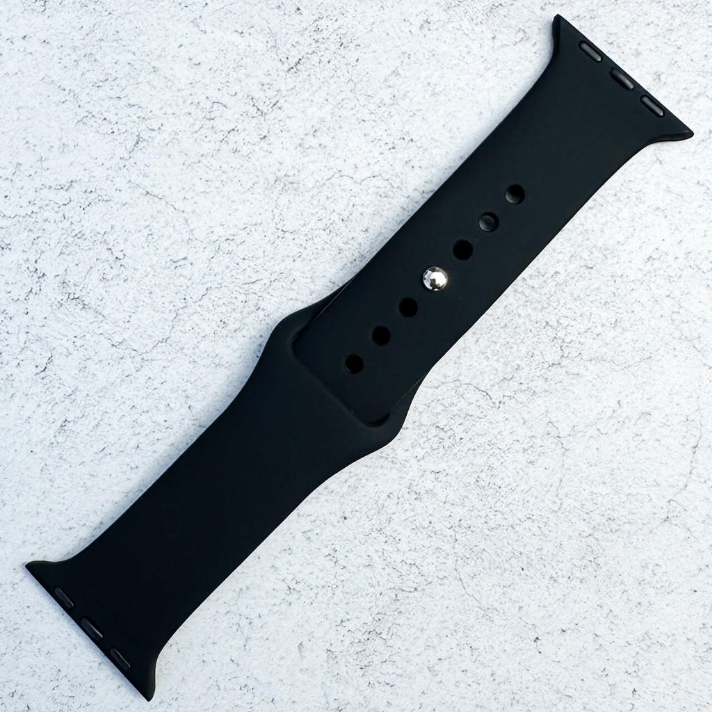 Classic Silicone Strap For Apple Watch | BLACK