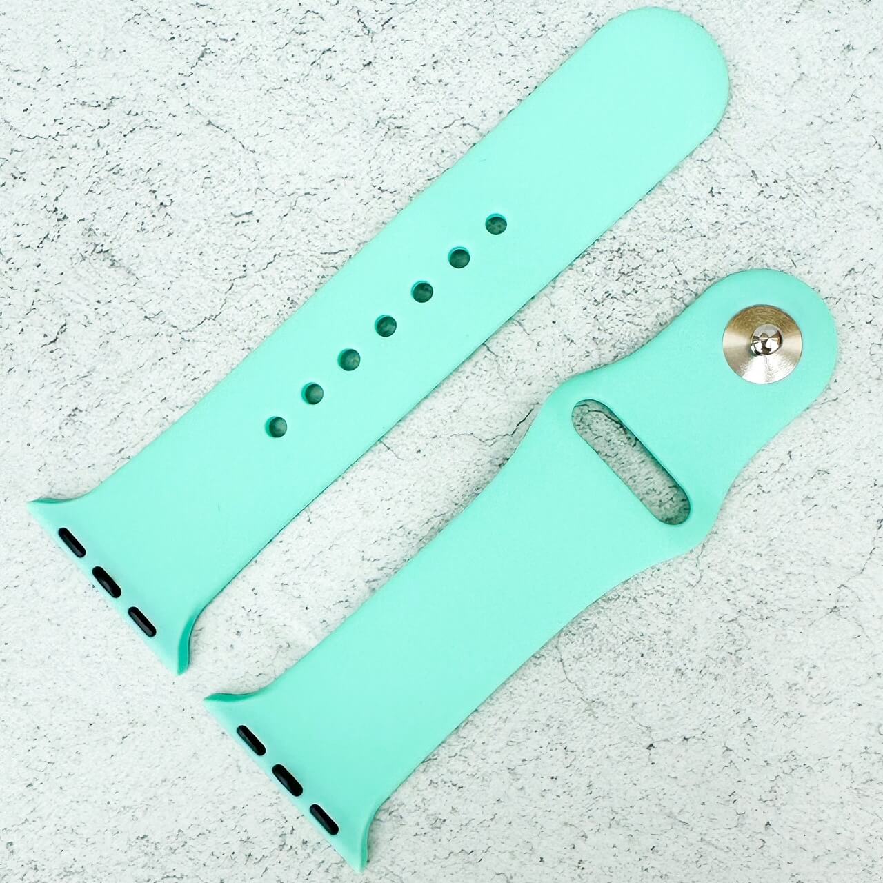 Classic Silicone Strap For Apple Watch | AQUA GREEN