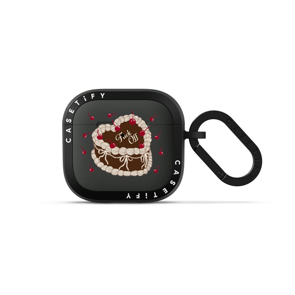 Fuck Off Sweetheart Cake Earbuds Case - d39805