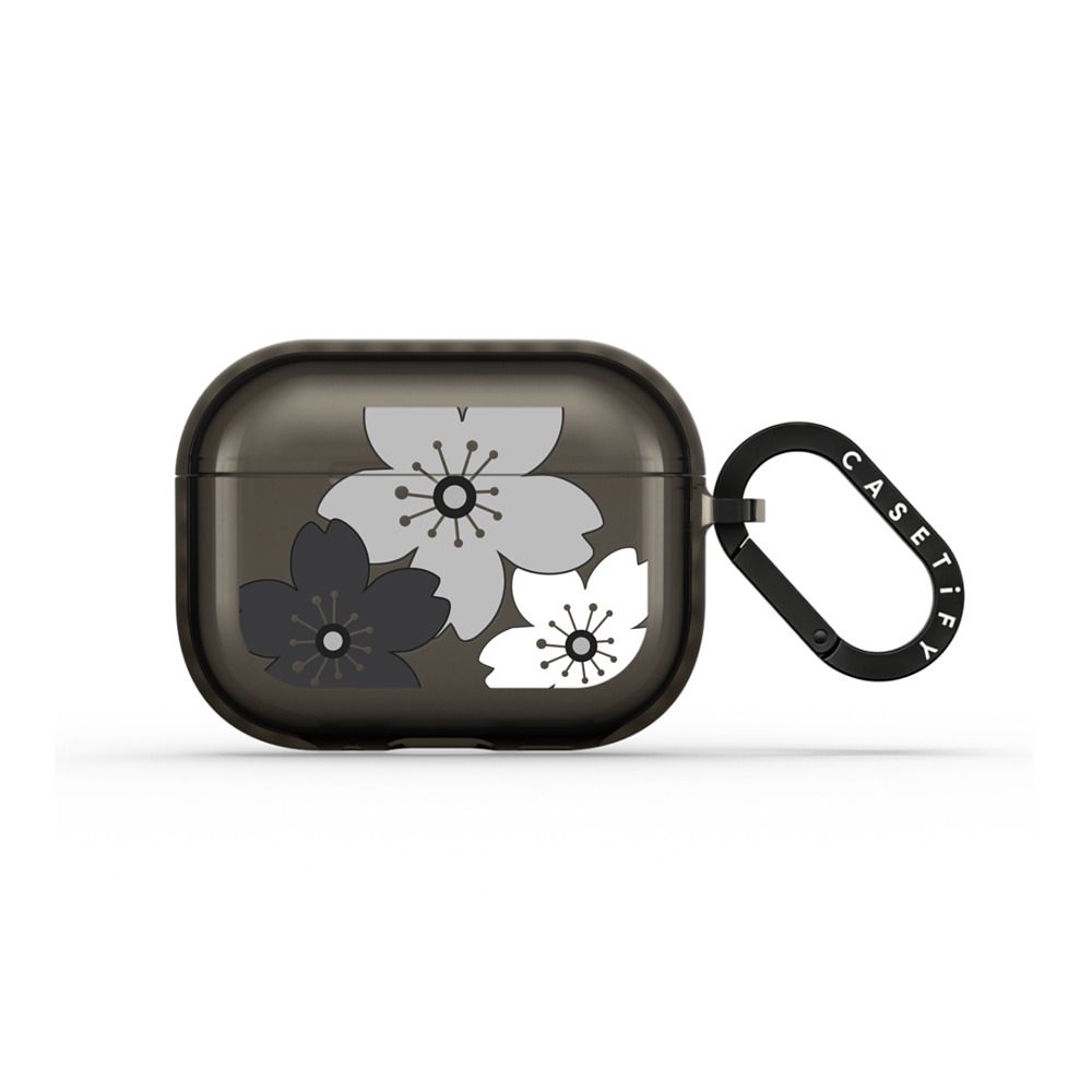 Spring Ditsy Florals - Black Earbuds Case