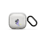 Chrome Rose Pattern Earbuds Case - 809c5a