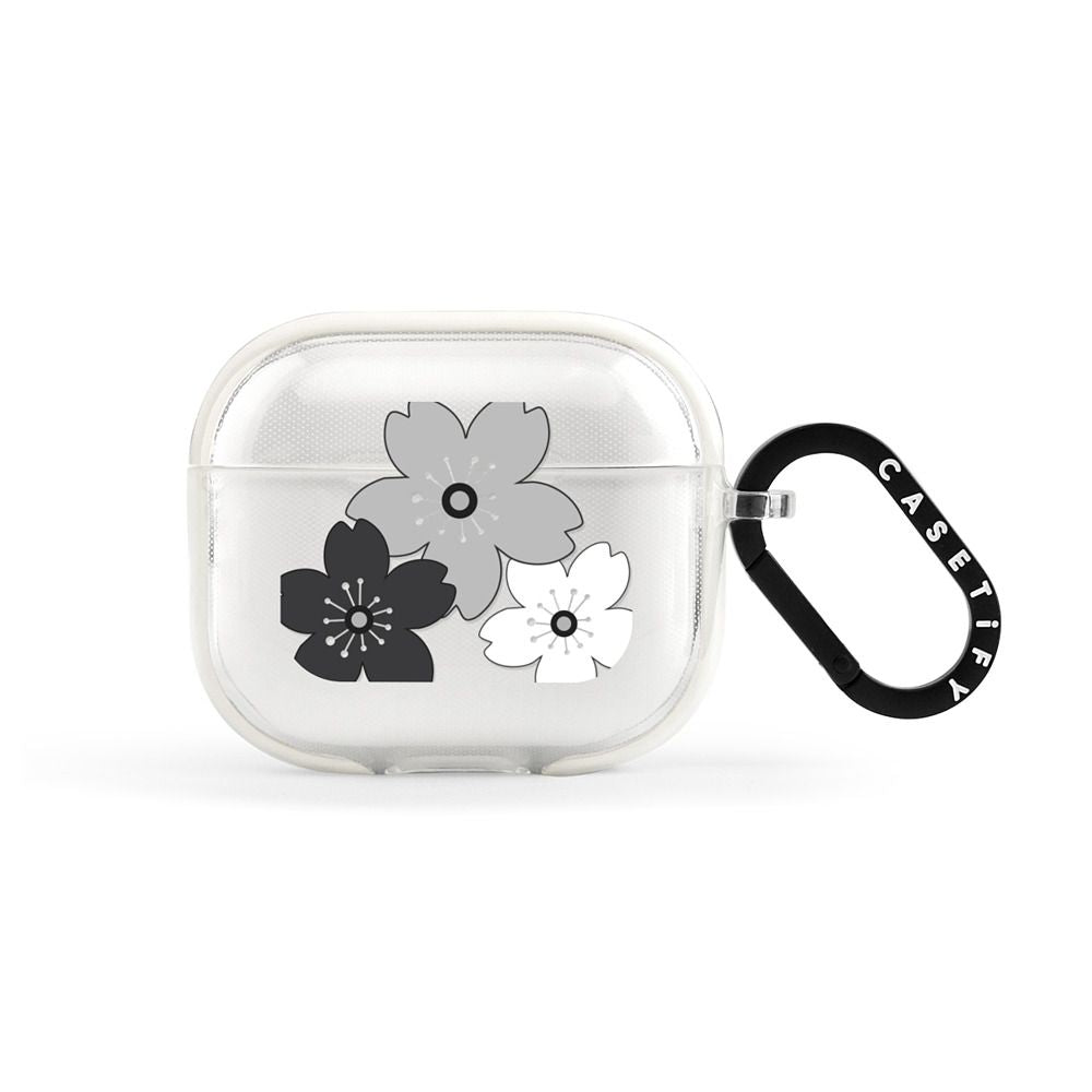Spring Ditsy Florals - Black Earbuds Case Main image