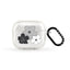 Spring Ditsy Florals - Black Earbuds Case