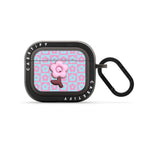 Floral Gingham Check Earbuds Case