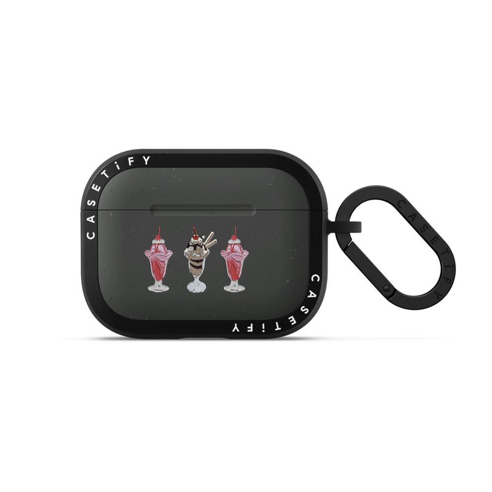 Embroidered Sundae Earbuds Case