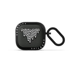 Black & White Drip Earbuds Case