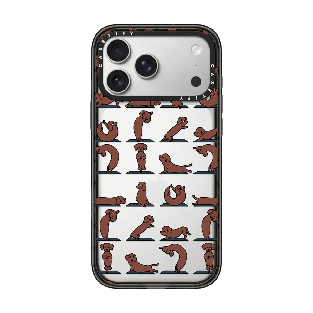 Dachshund Yoga iPhone Case Secondary image