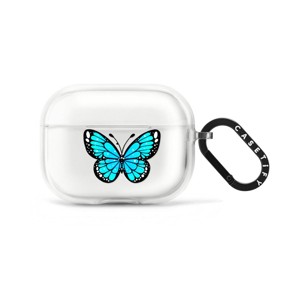 Blue Monarca by Sofia Castellanos Earbuds Case