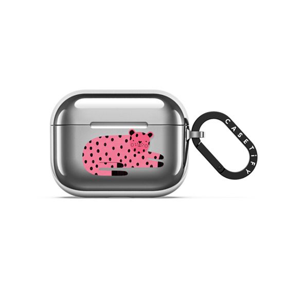 PINK TIGER by Daria Solak Illustrations Earbuds Case