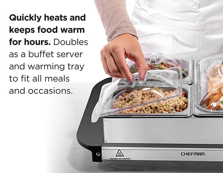 Electric Buffet Server and Warming Tray