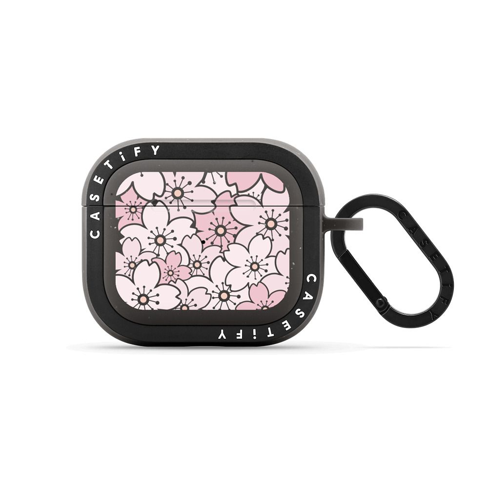 Pink Sakura Bloom Earbuds Case