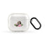 Leopard with peonies Earbuds Case