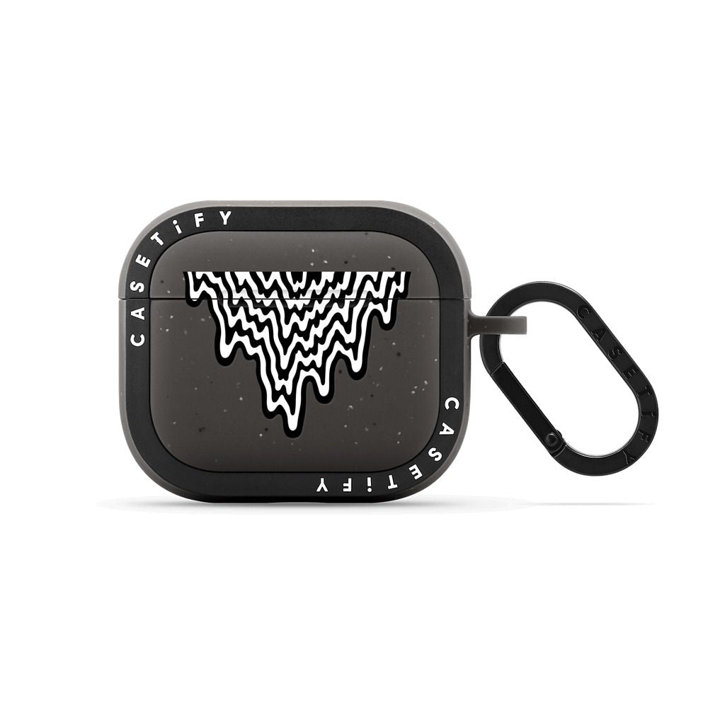 Black & White Drip Earbuds Case Main image